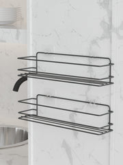 Organizador de cozinha – 360 x 80 x 100 – Preto – metal