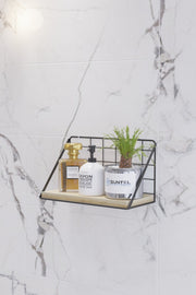 Organizador de Banheiro – 31 x 43 x 17 cm – Preto – Metal