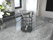 Suporte para Colheres – 10 x 31 x 14 cm – Preto – Metal