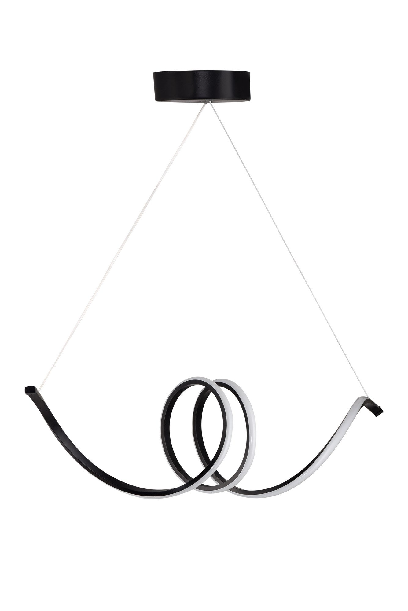 Candeeiro de Teto – 115 x 25 x 25 cm – Preto – Alumínio