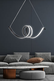 Candeeiro de Teto – 115 x 25 x 25 cm – Preto – Alumínio