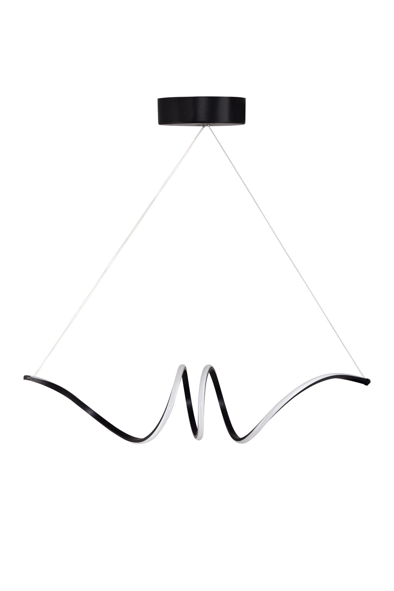 Candeeiro de Teto – 115 x 25 x 25 cm – Preto – Alumínio