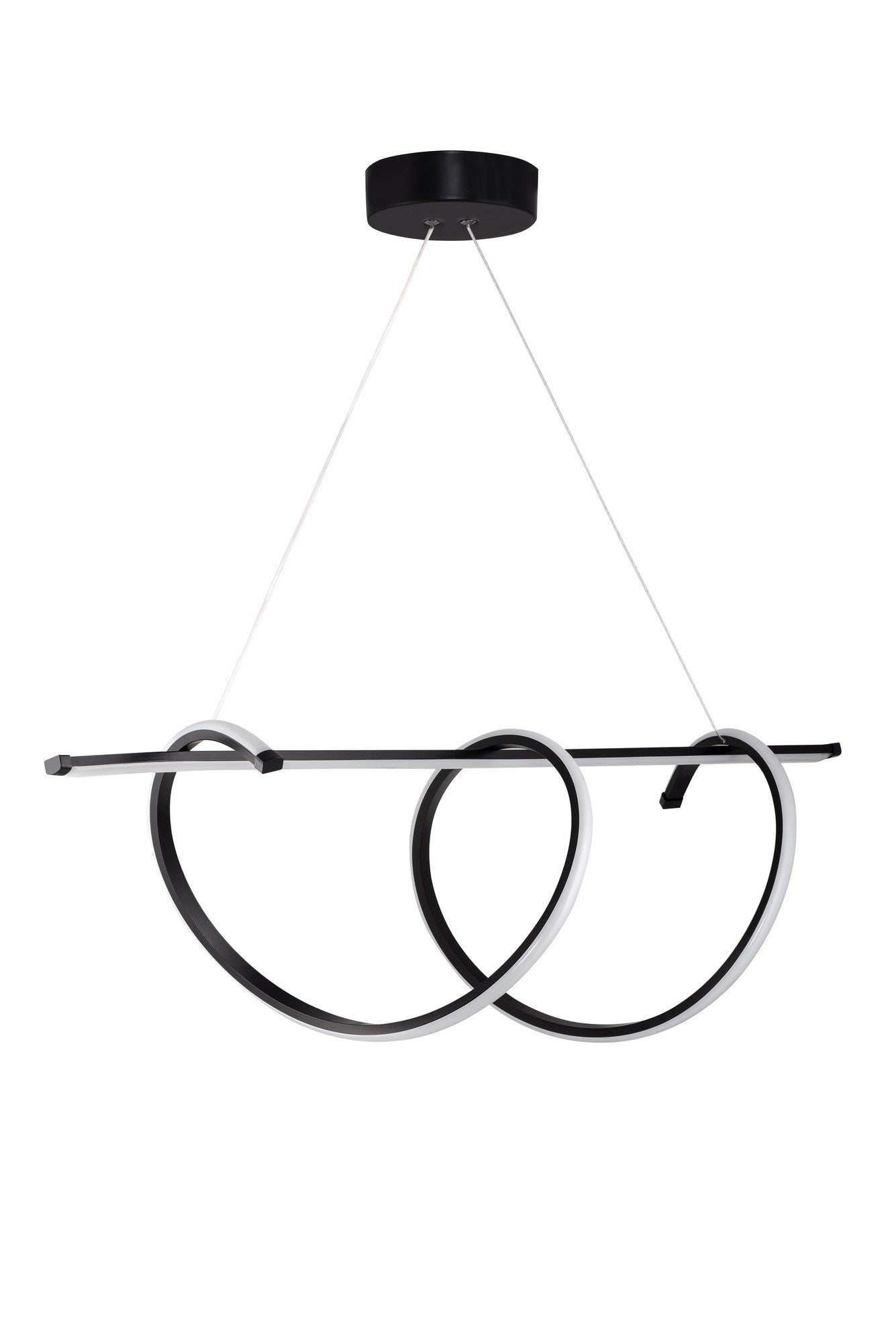 Candeeiro de Teto – 110 x 30 x 30 cm – Preto – Alumínio