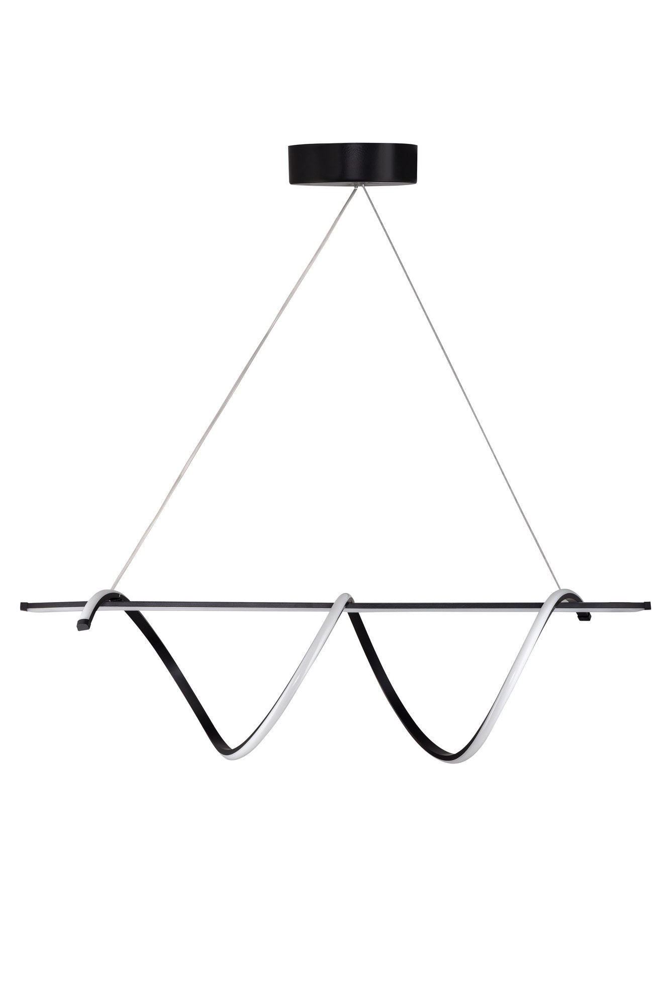 Candeeiro de Teto – 110 x 30 x 30 cm – Preto – Alumínio