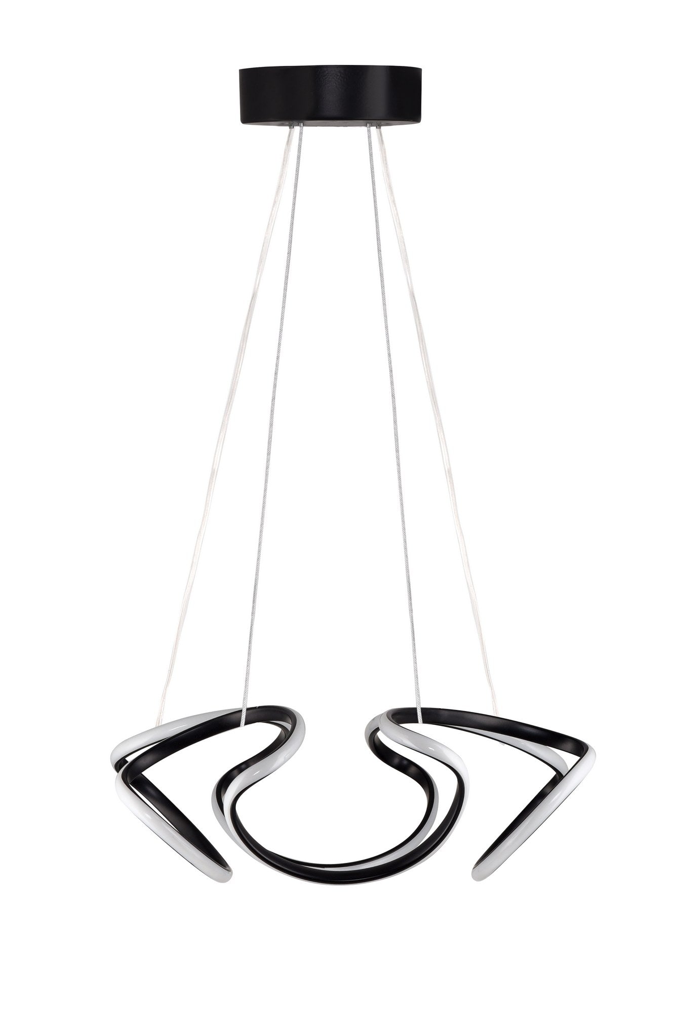 Candeeiro de Teto – 55 x 55 x 20 cm – Preto – Alumínio