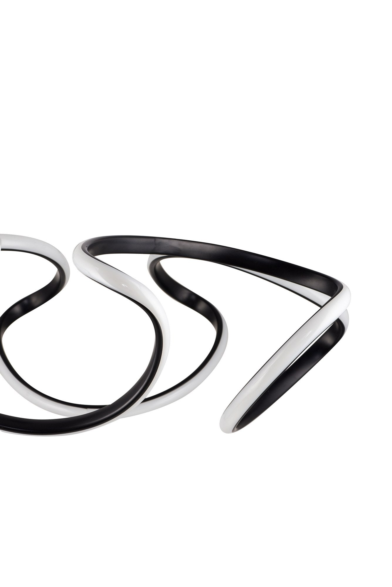 Candeeiro de Teto – 55 x 55 x 20 cm – Preto – Alumínio