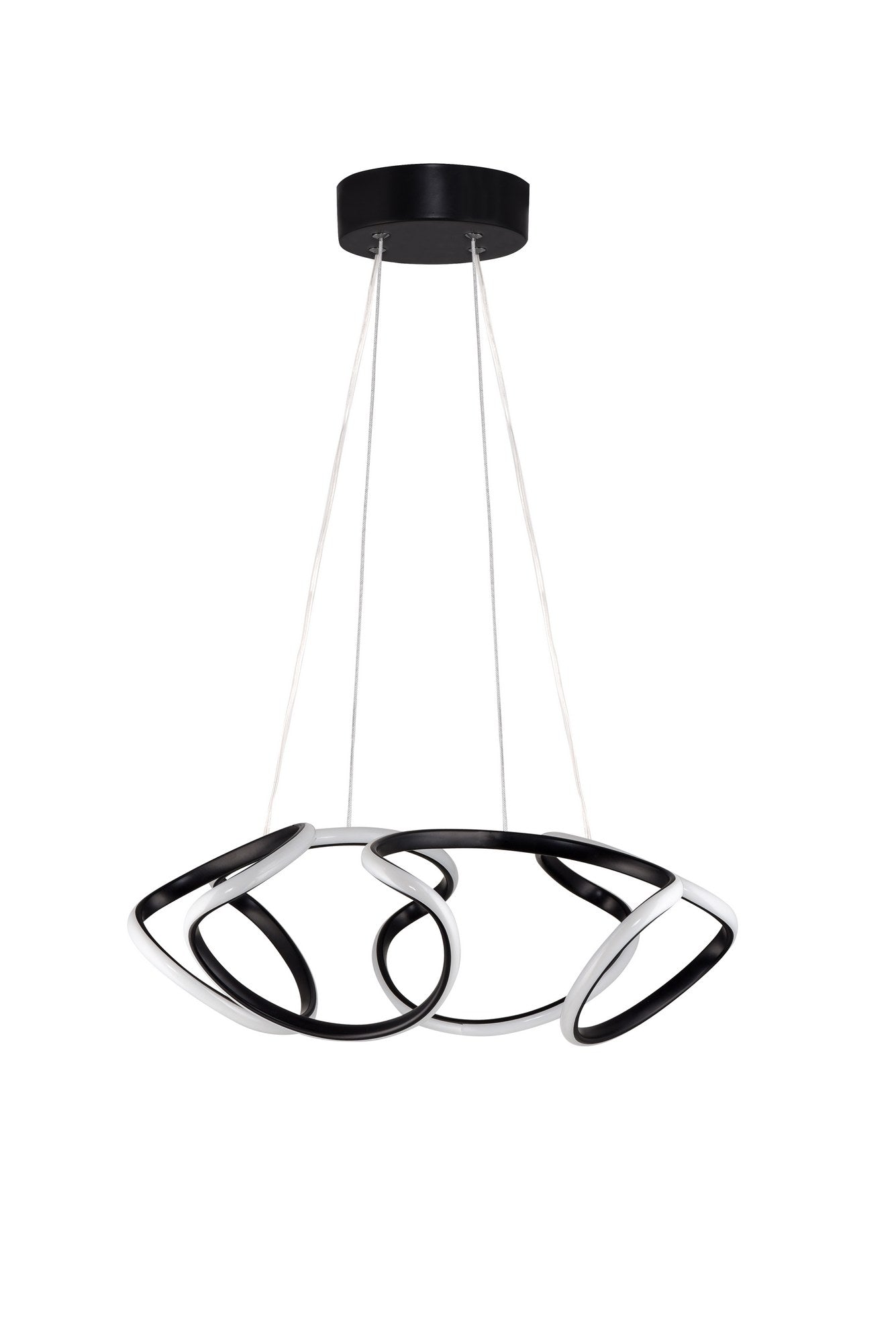 Candeeiro de Teto – 55 x 55 x 20 cm – Preto – Alumínio