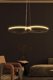 Candeeiro de Teto – 65 x 40 x 2 cm – Preto – Alumínio