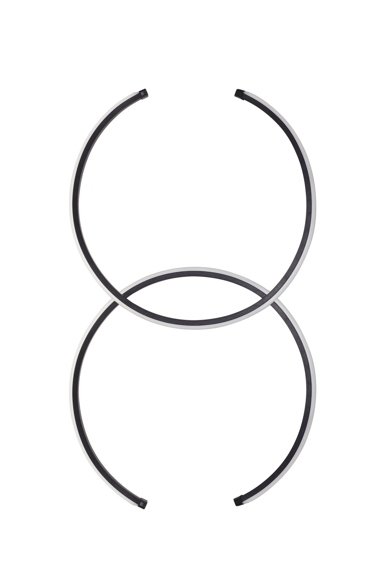 Candeeiro de Teto – 65 x 40 x 2 cm – Preto – Alumínio