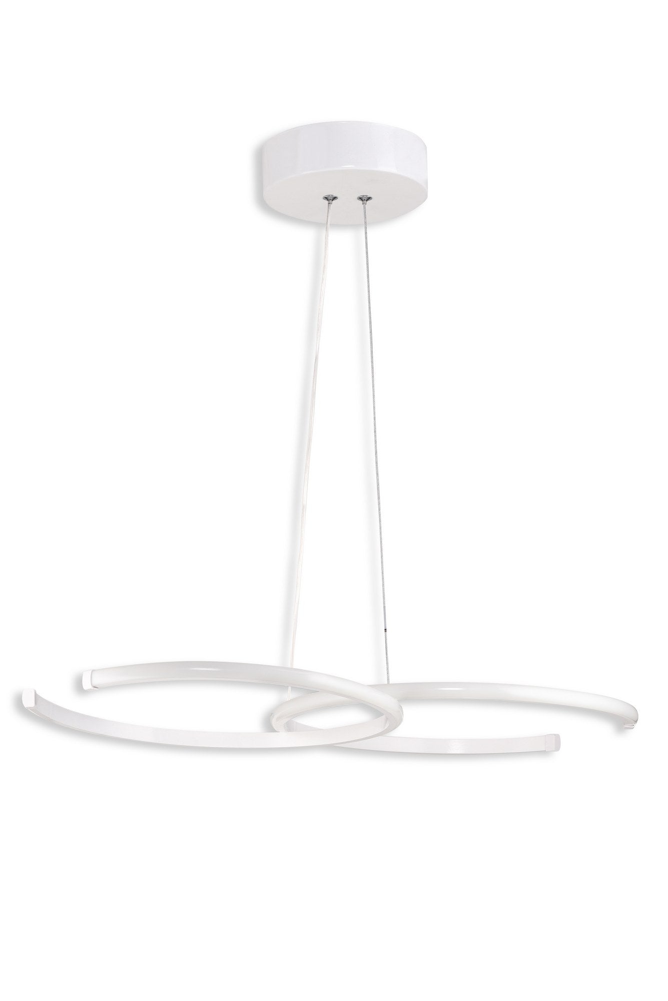 Candeeiro de Teto – 65 x 40 x 2 cm – Branco – Alumínio