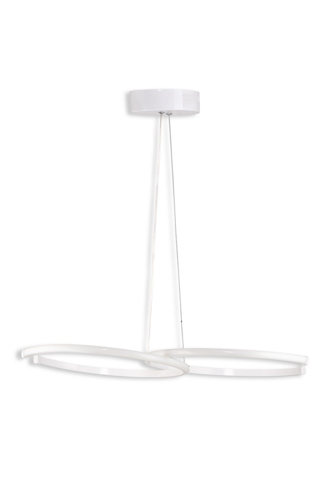 Candeeiro de Teto – 65 x 40 x 2 cm – Branco – Alumínio