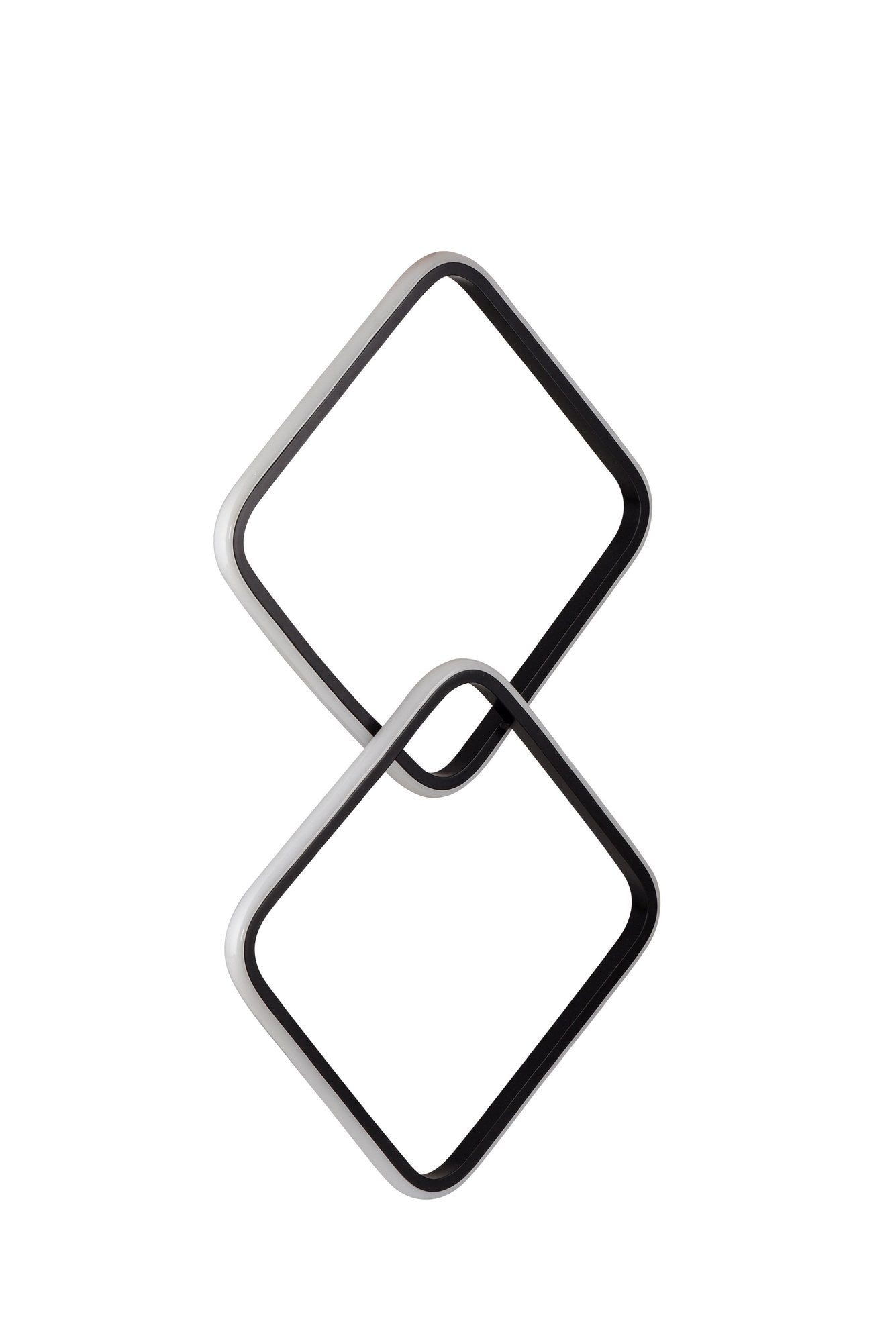 Candeeiro de Teto – 60 x 35 x 2 cm – Preto – Alumínio