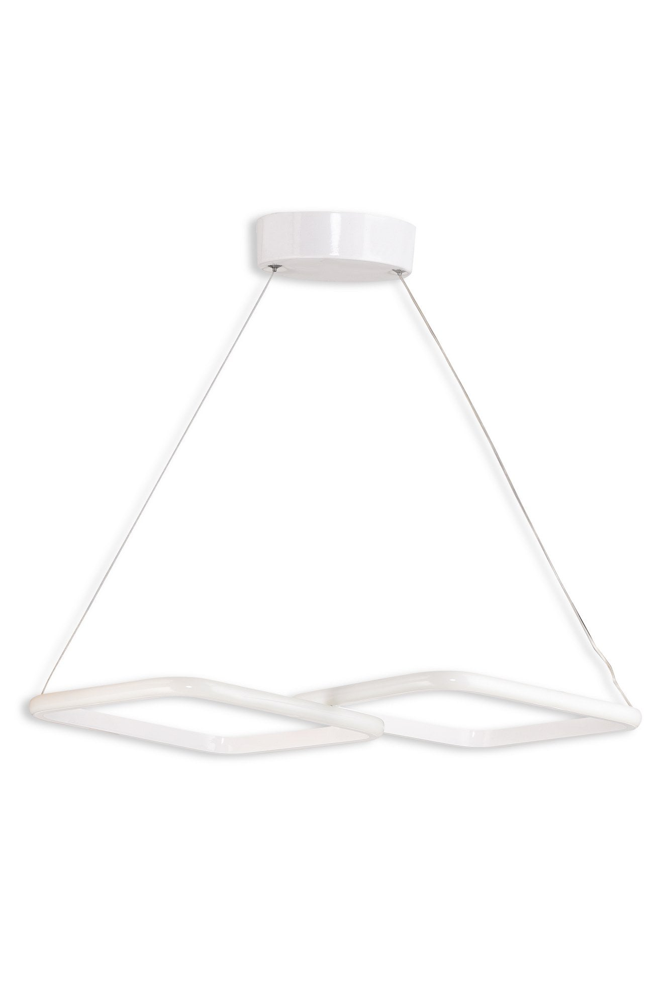 Candeeiro de Teto – 60 x 35 x 2 cm – Branco – Alumínio