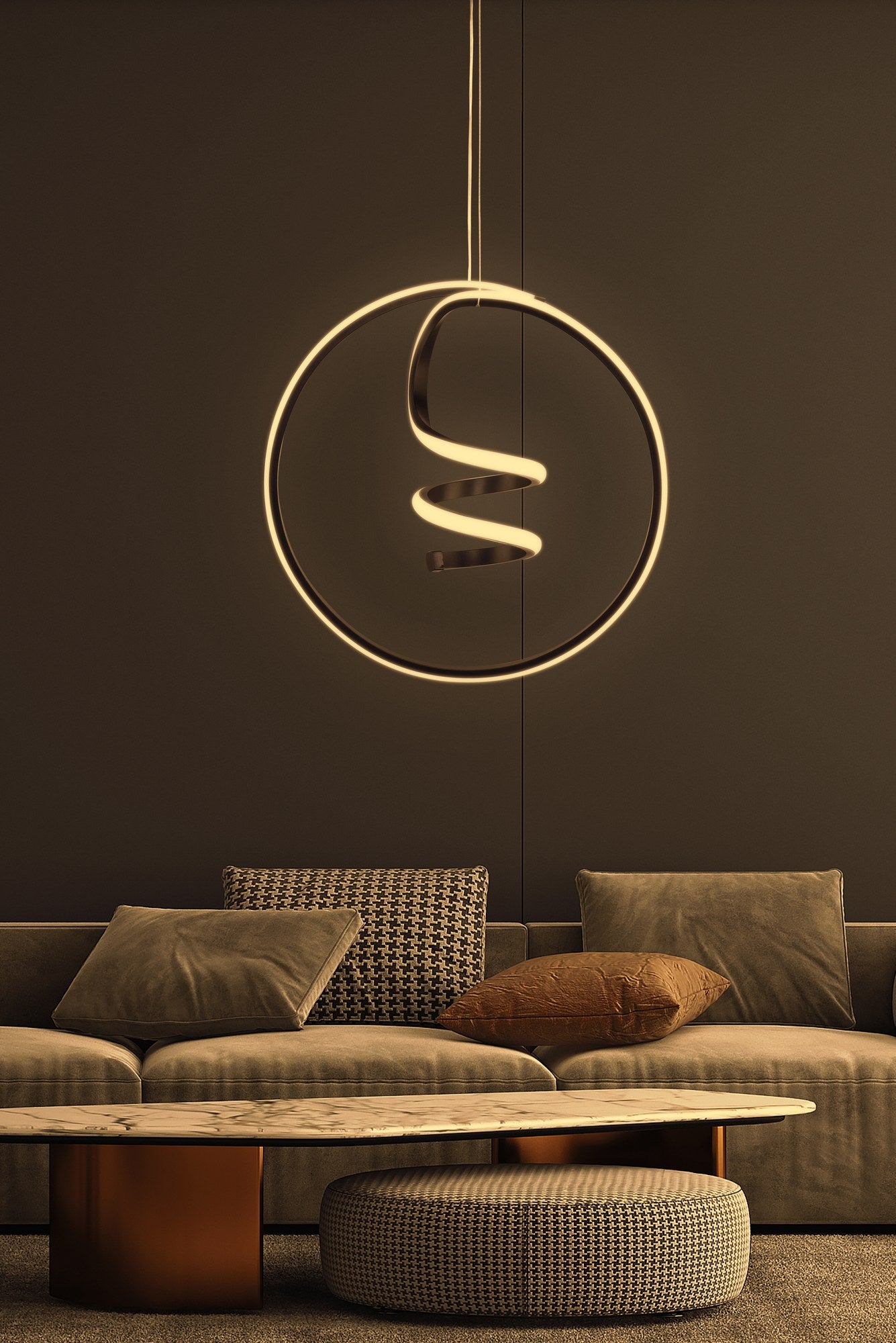 Candeeiro de Teto – 40 x 15 x 40 cm – Preto – Alumínio