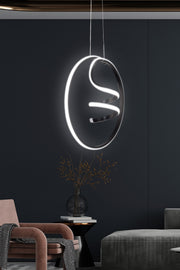 Candeeiro de Teto em Alumínio – 40 x 15 x 40 cm – Preto