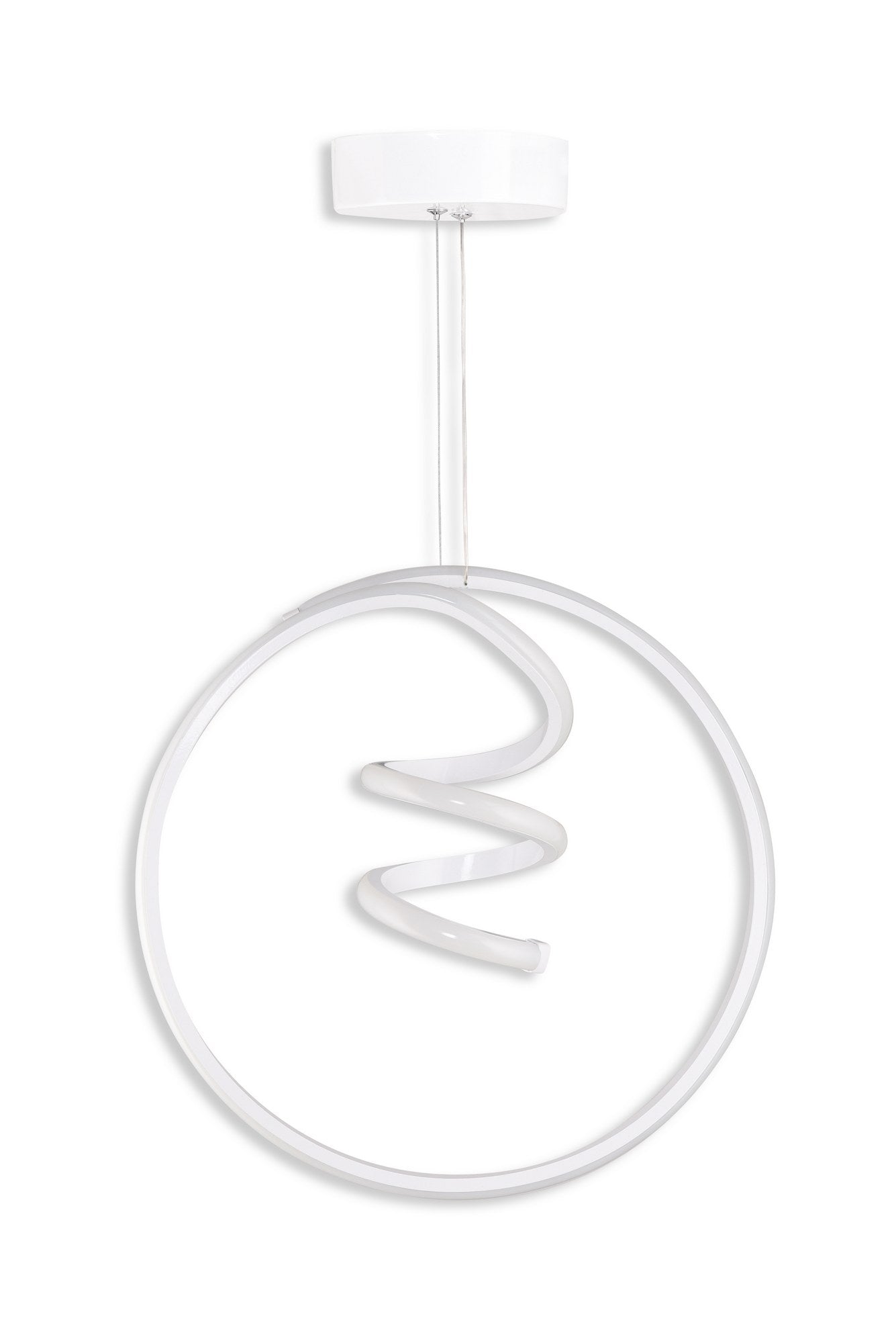 Candeeiro de Teto – 40 x 15 x 40 cm – Branco – Alumínio