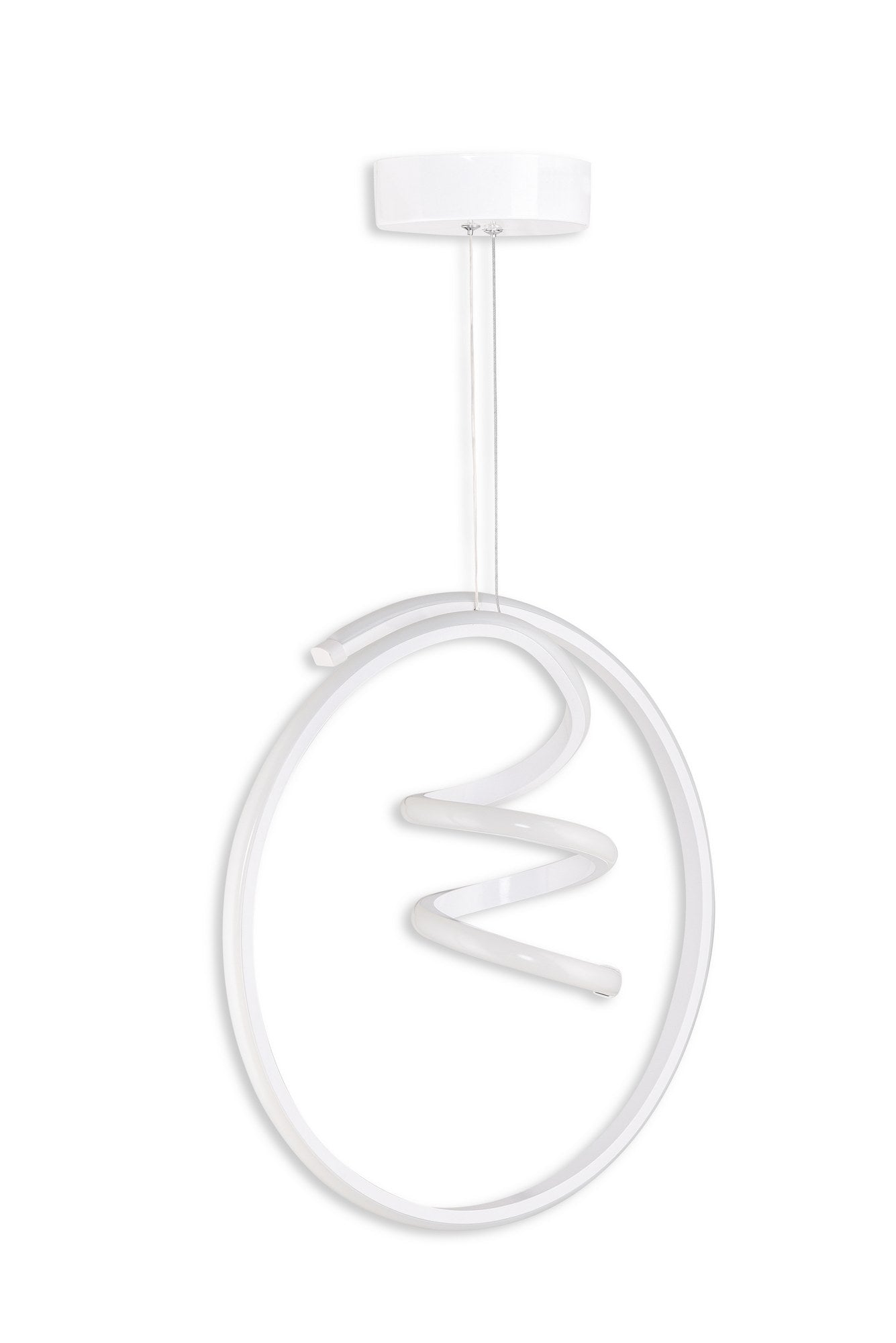 Candeeiro de Teto – 40 x 15 x 40 cm – Branco – Alumínio