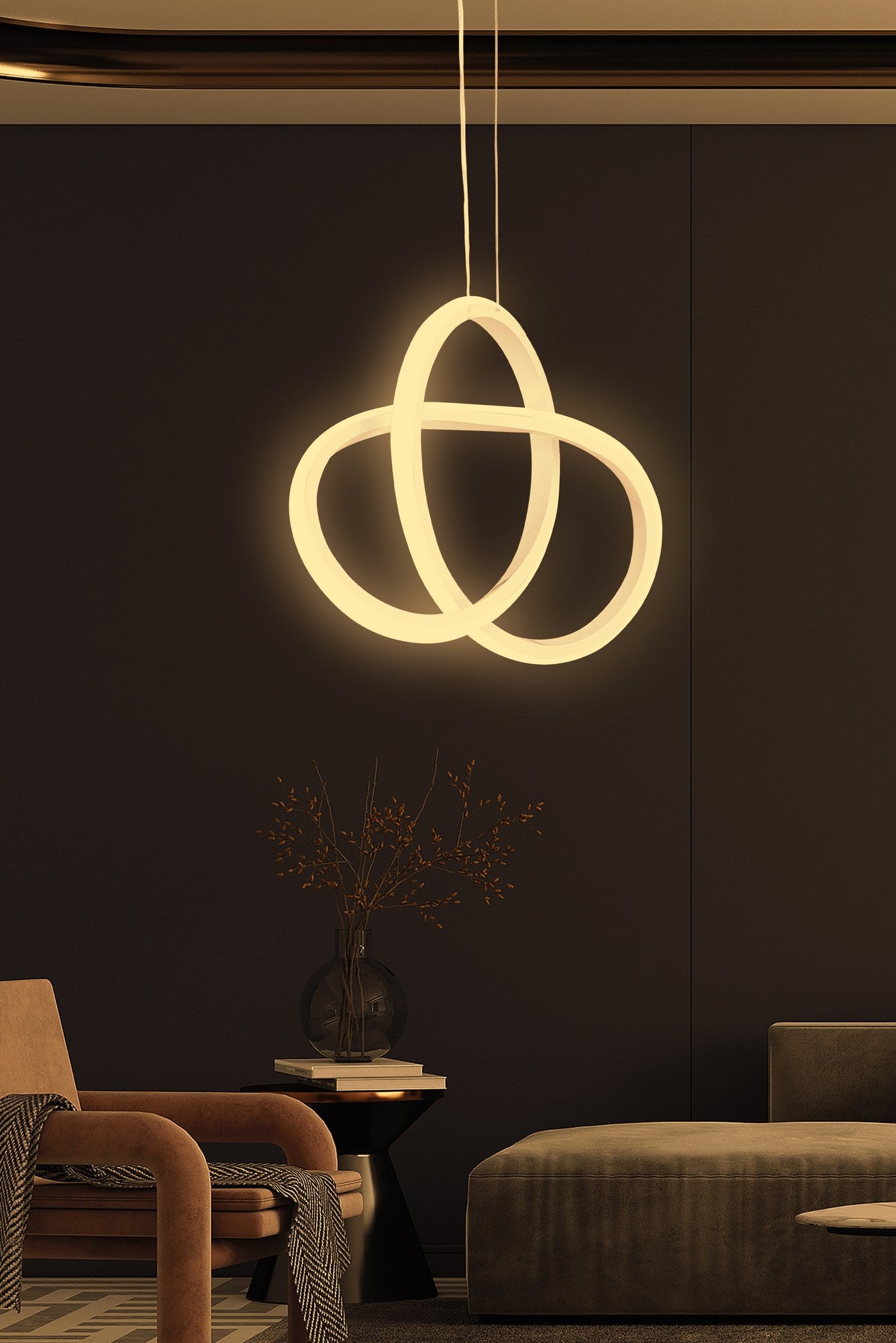 Candeeiro de Teto – 30 x 25 x 2 cm – Branco – Alumínio