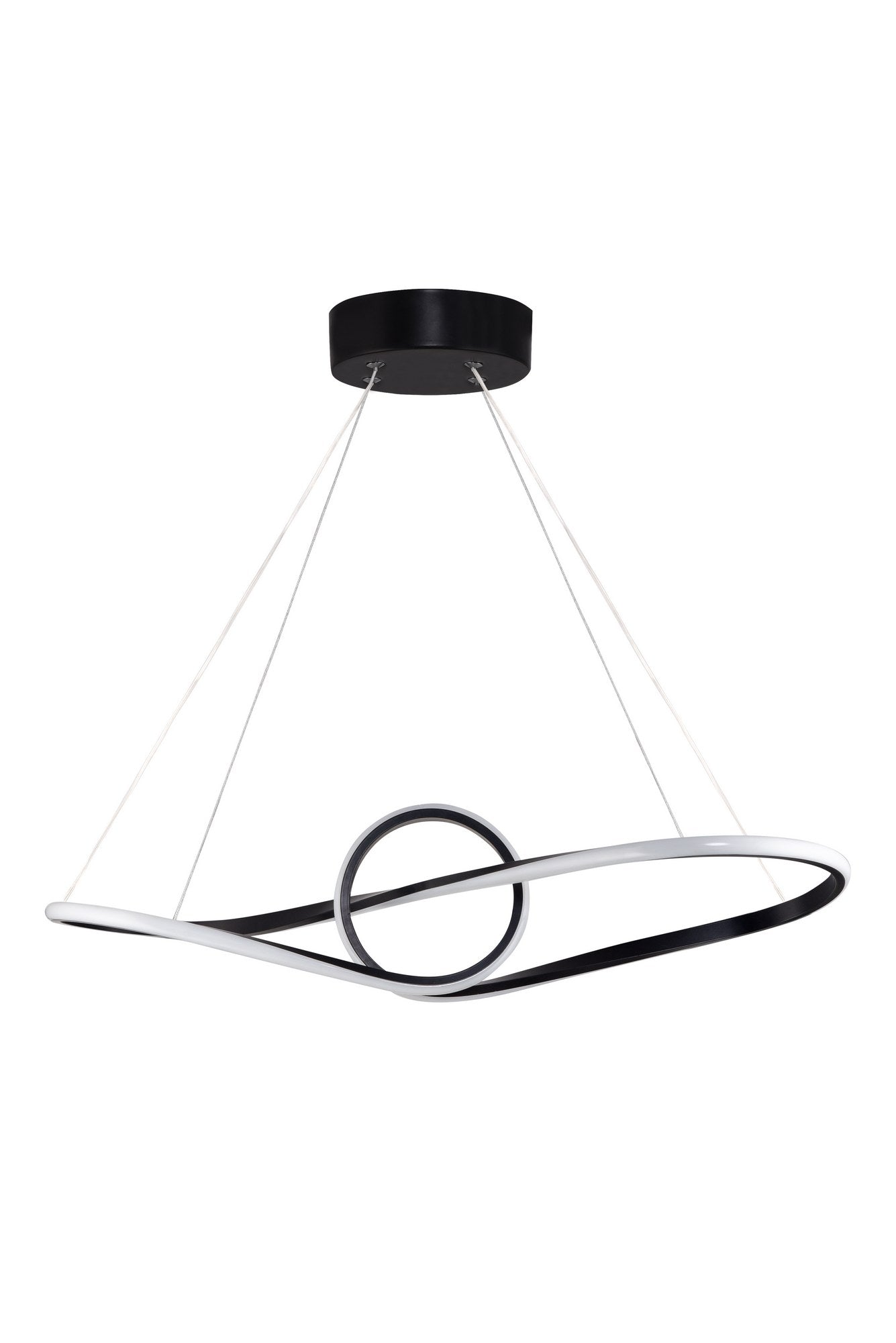 Candeeiro de Teto – 80 x 20 x 20 cm – Preto – Alumínio