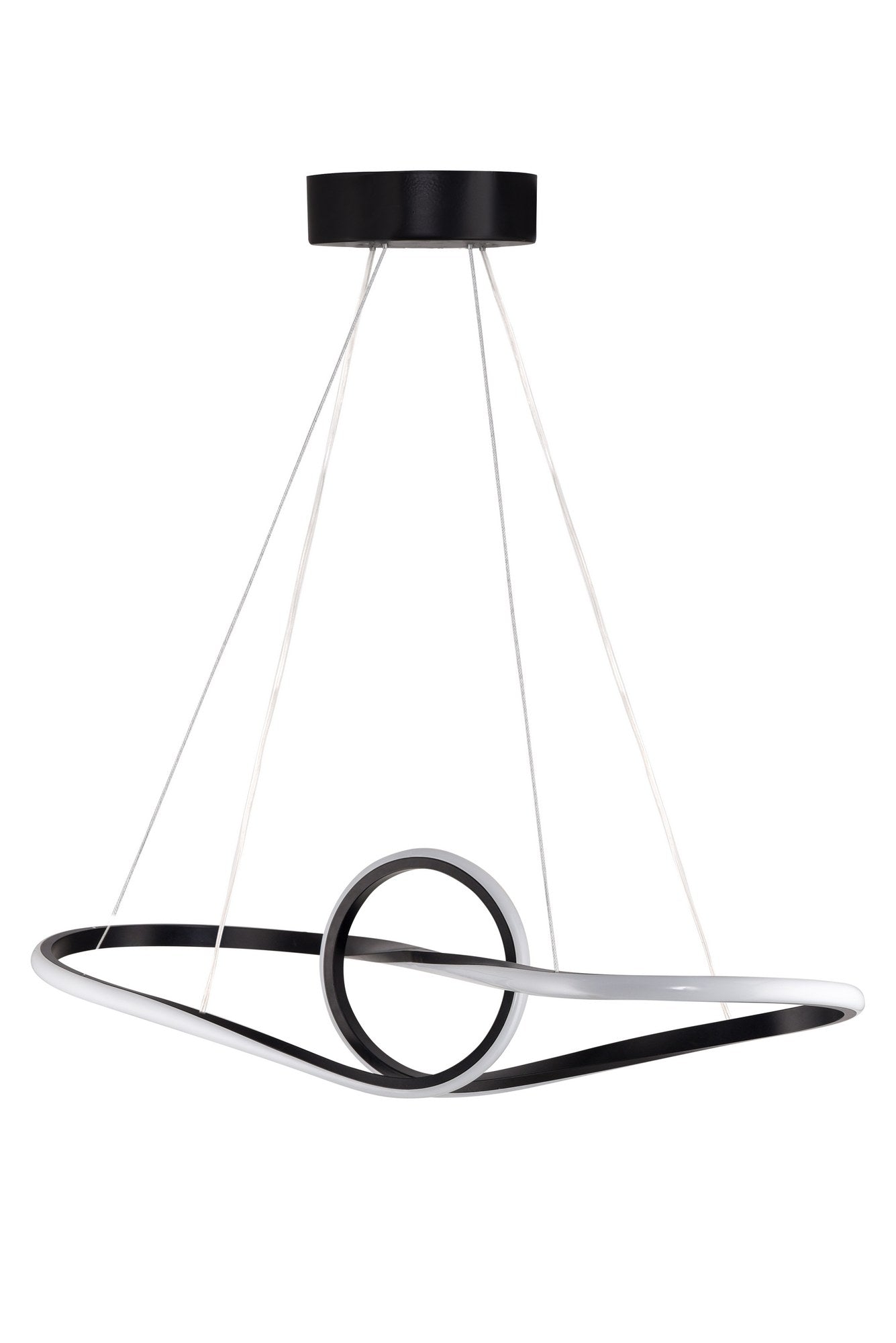 Candeeiro de Teto – 80 x 20 x 20 cm – Preto – Alumínio