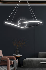 Candeeiro de Teto – 80 x 20 x 20 cm – Preto – Alumínio