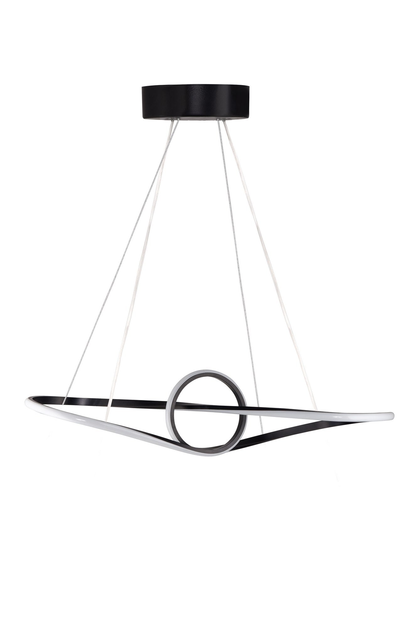 Candeeiro de Teto – 80 x 20 x 20 cm – Preto – Alumínio