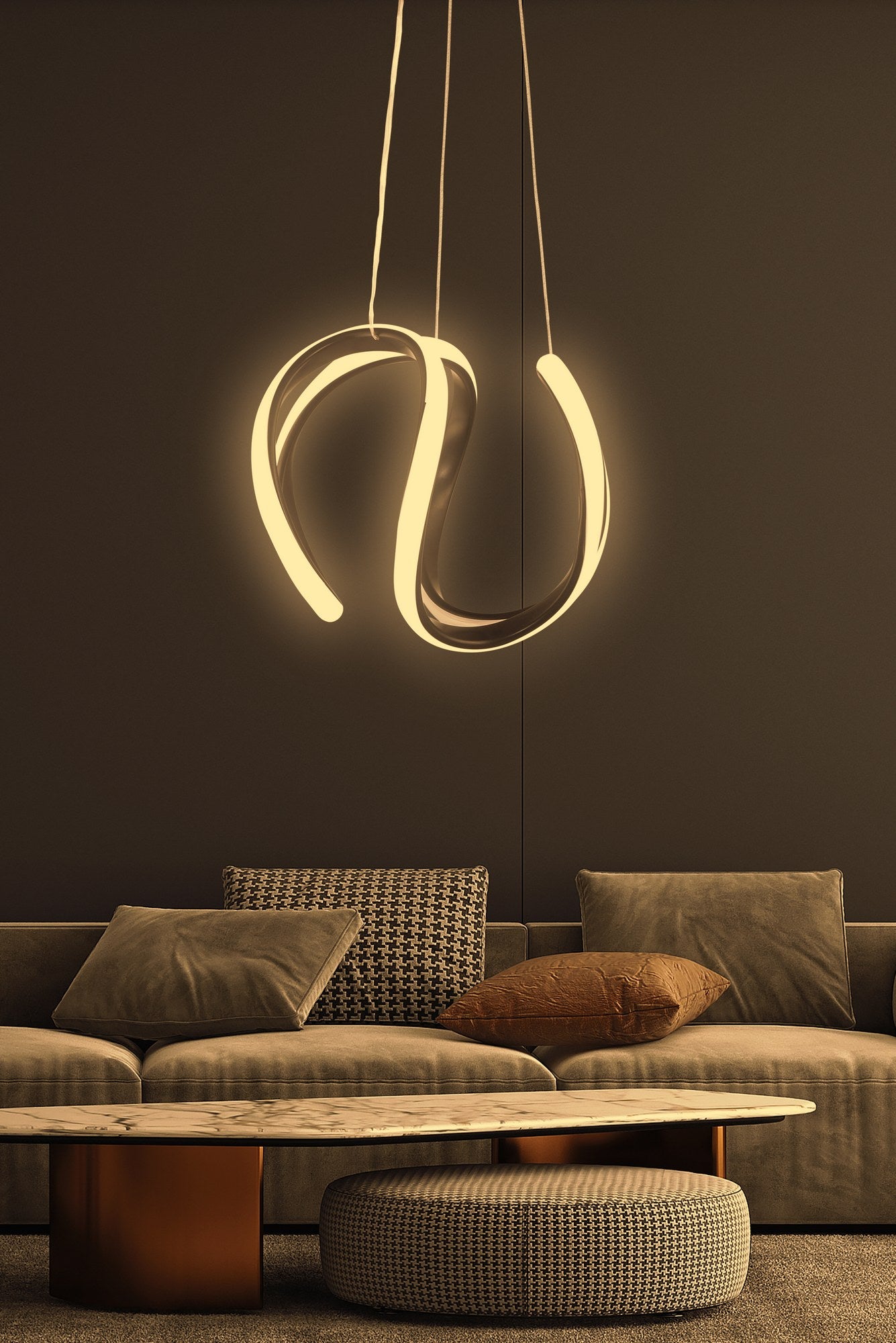 Candeeiro de Teto – 25 x 25 x 40 cm – Preto – Alumínio