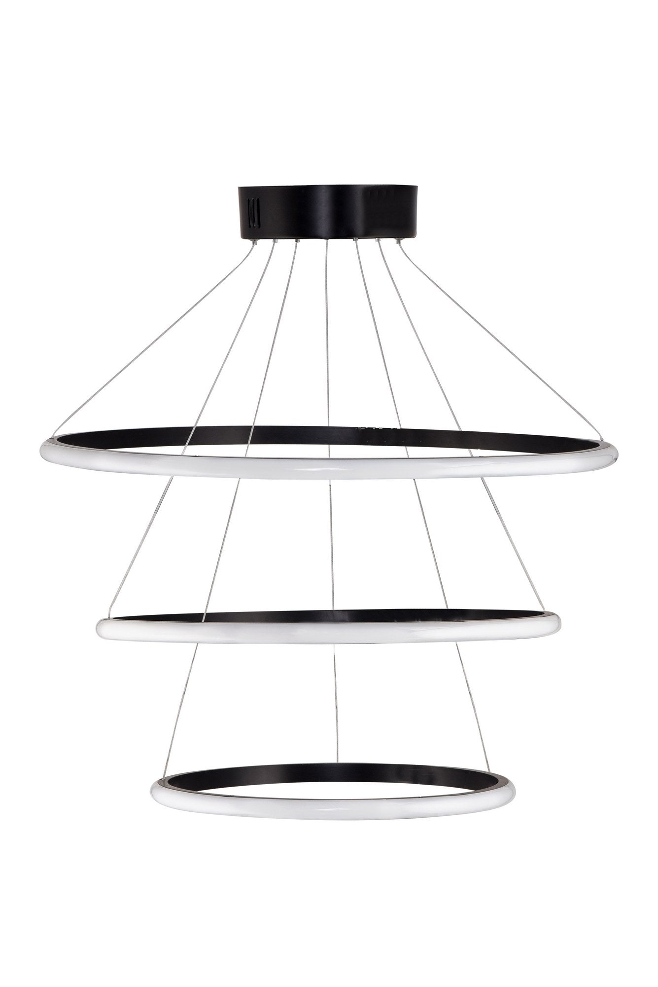 Candeeiro de Teto - 0-80 cm - Preto - Alumínio