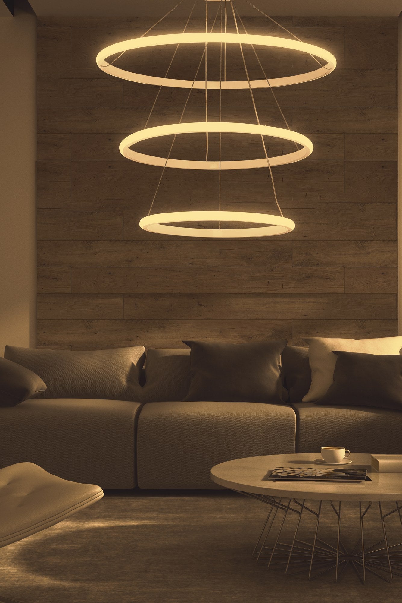 Candeeiro de Teto – 30 cm / 40 cm / 50 cm – Branco – Alumínio