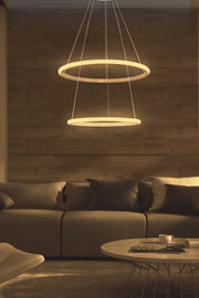 Candeeiro de Teto – 30 cm, 40 cm, altura regulável 0-80 cm – Branco – Alumínio