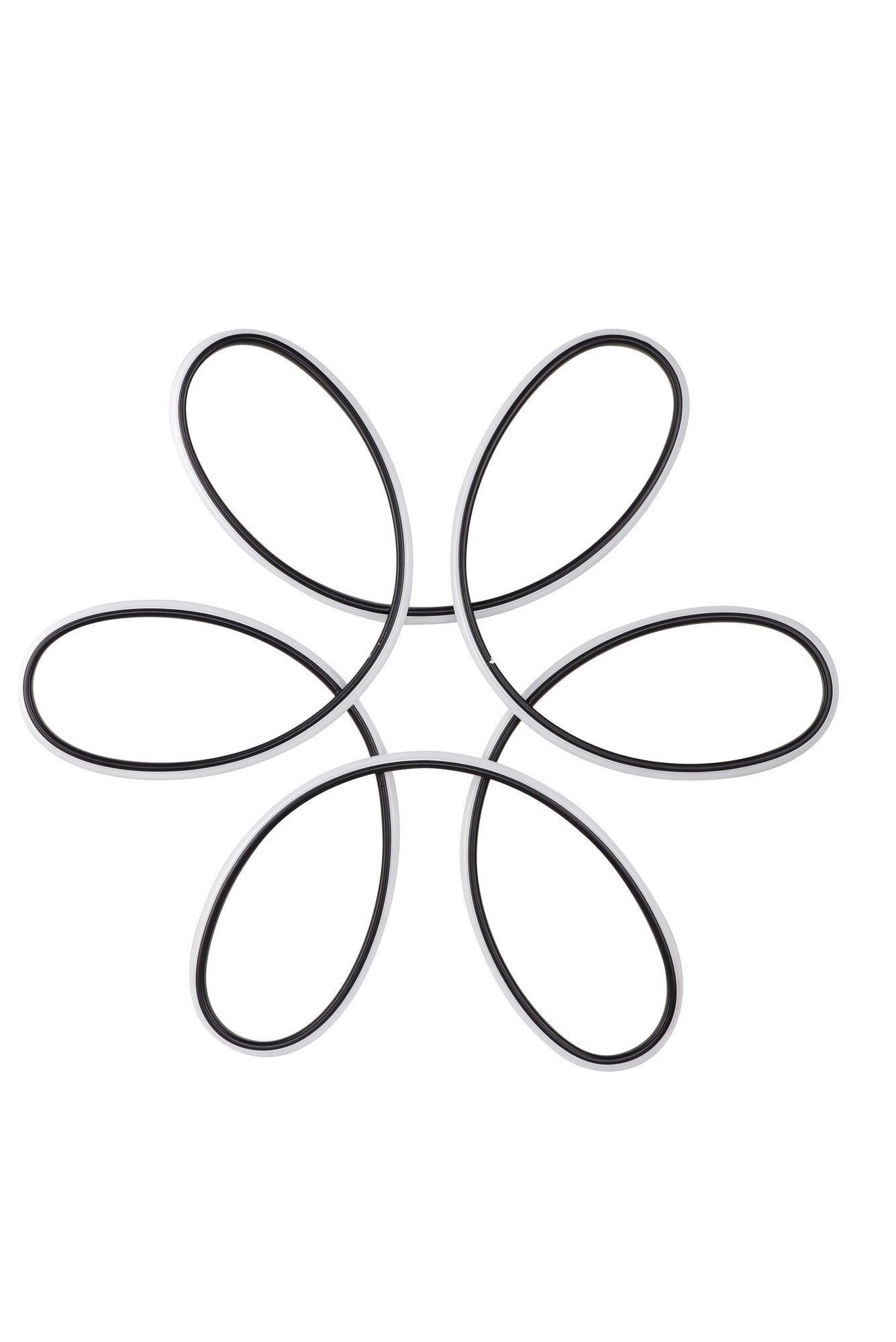 Candeeiro de Teto – 60 x 60 x 4 cm – Preto – Alumínio