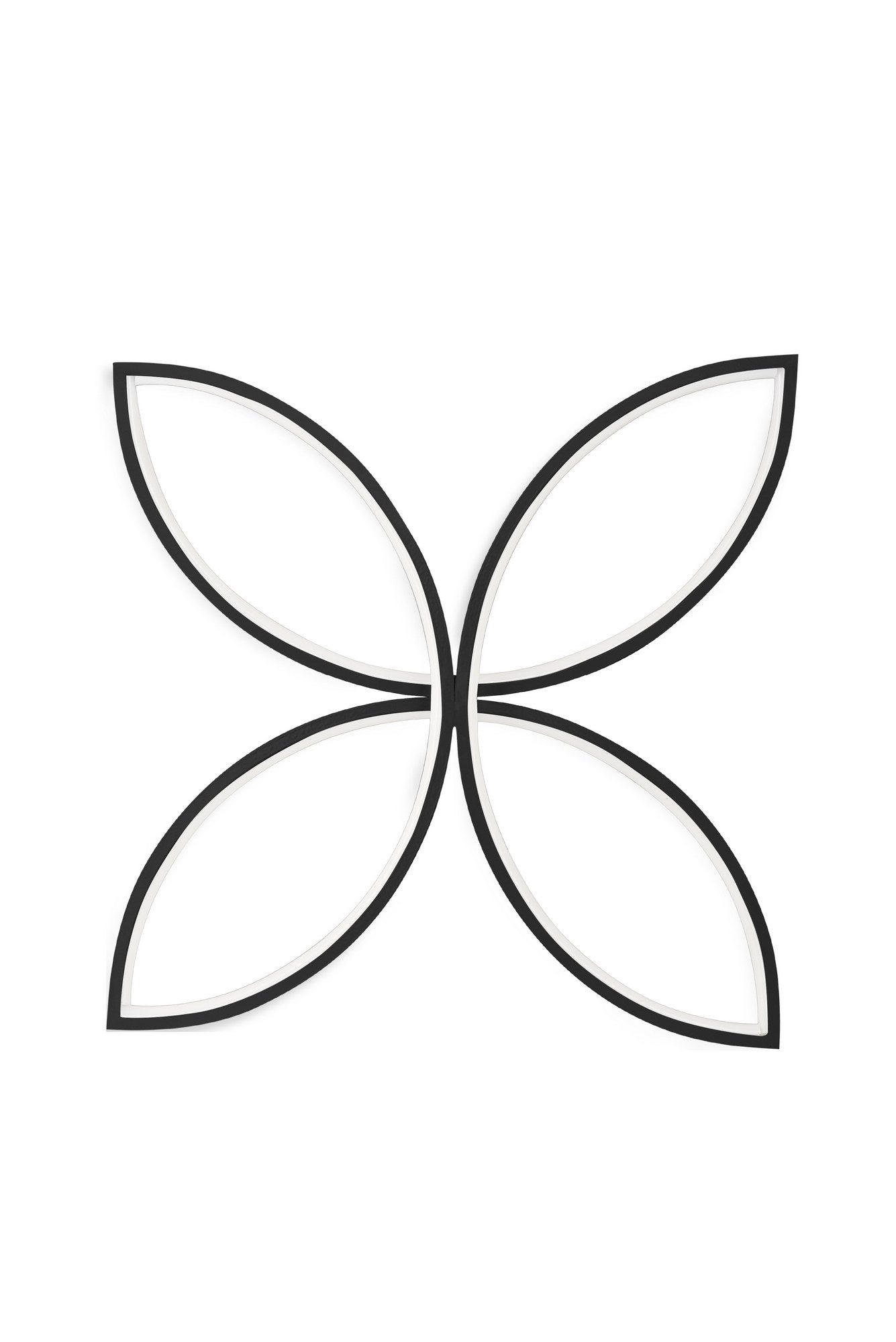 Candeeiro de Teto – 45 x 45 x 4 cm – Preto – Alumínio