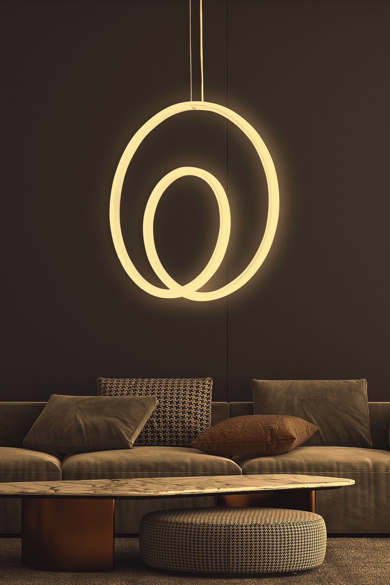 Candeeiro de Teto - 0-80 cm - Branco - Alumínio