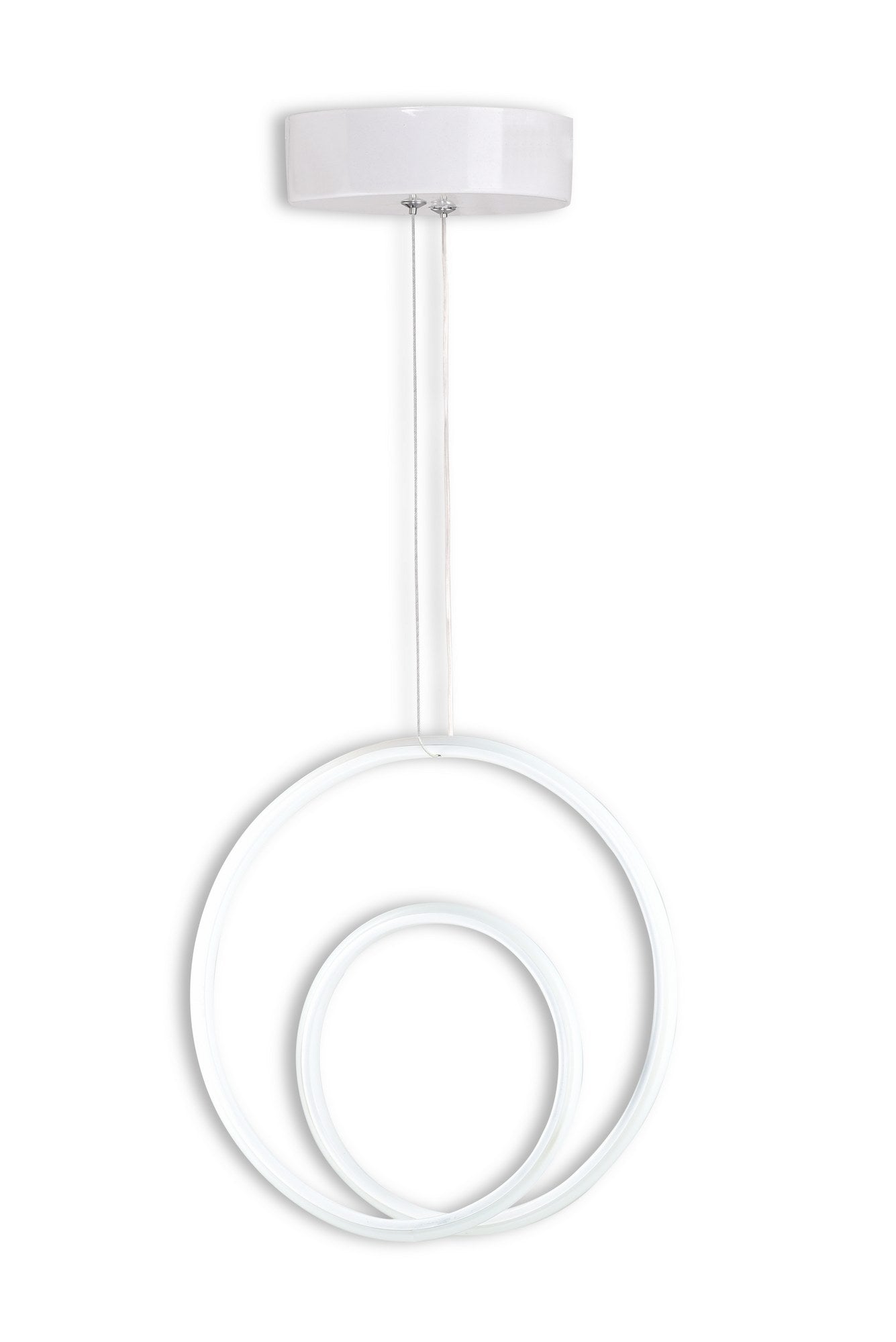 Candeeiro de Teto - 0-80 cm - Branco - Alumínio