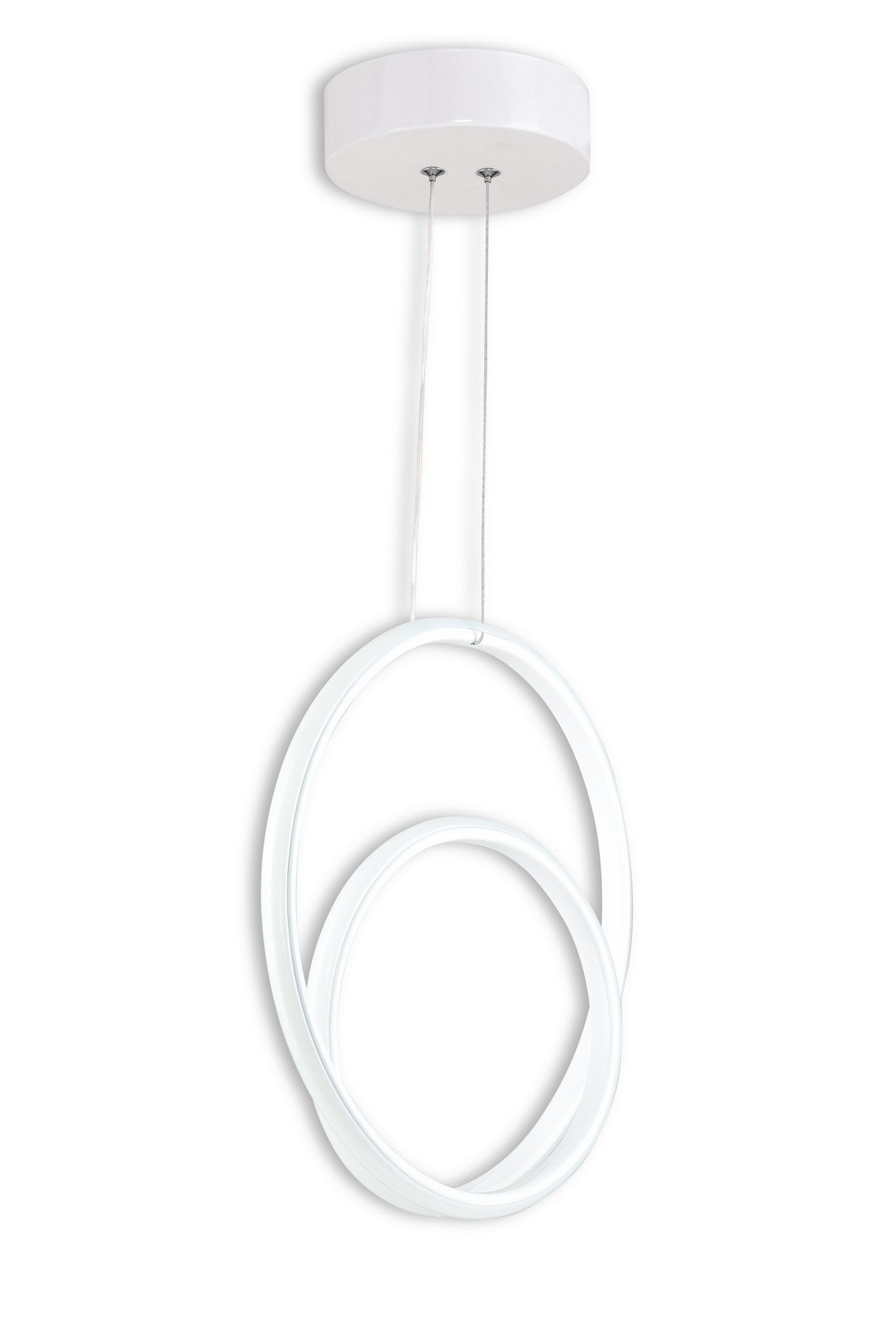 Candeeiro de Teto - 0-80 cm - Branco - Alumínio