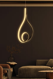 Candeeiro de Teto – Ajustável até 80 cm – Preto – Alumínio