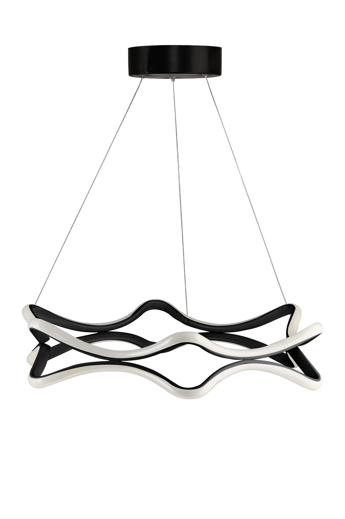 Candeeiro de Teto – 50 x 50 x 10 cm – Preto – Alumínio