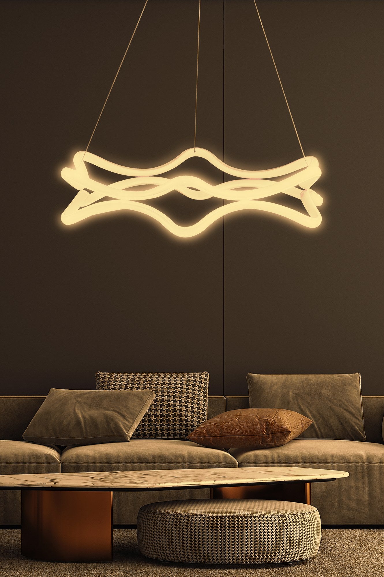 Candeeiro de Teto – 50 x 50 x 10 cm – Branco – Alumínio