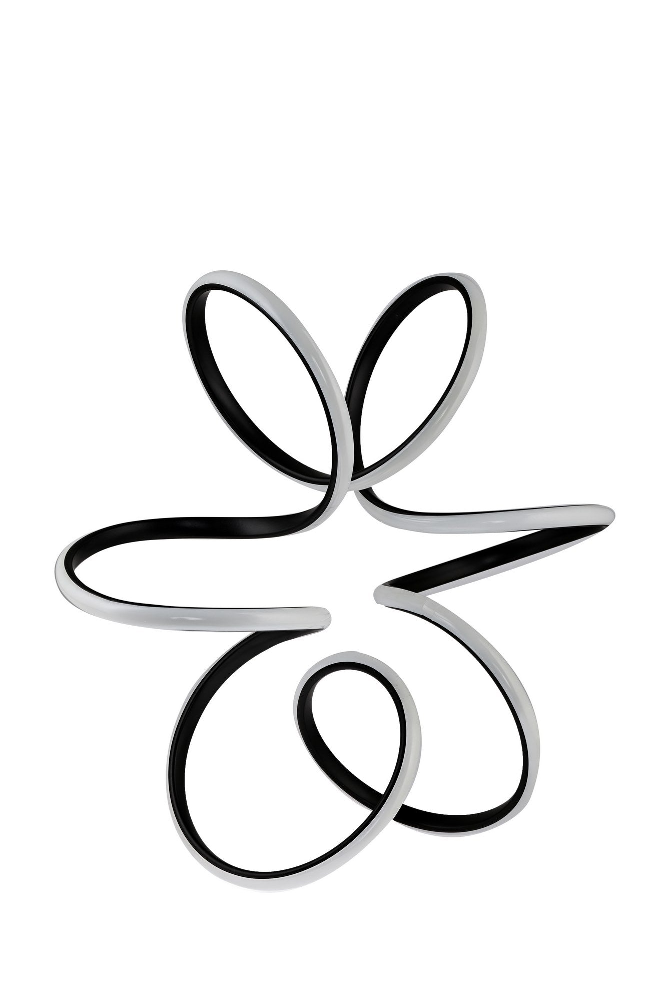 Candeeiro de Teto - 55 x 55 x 20 cm - Preto - Alumínio