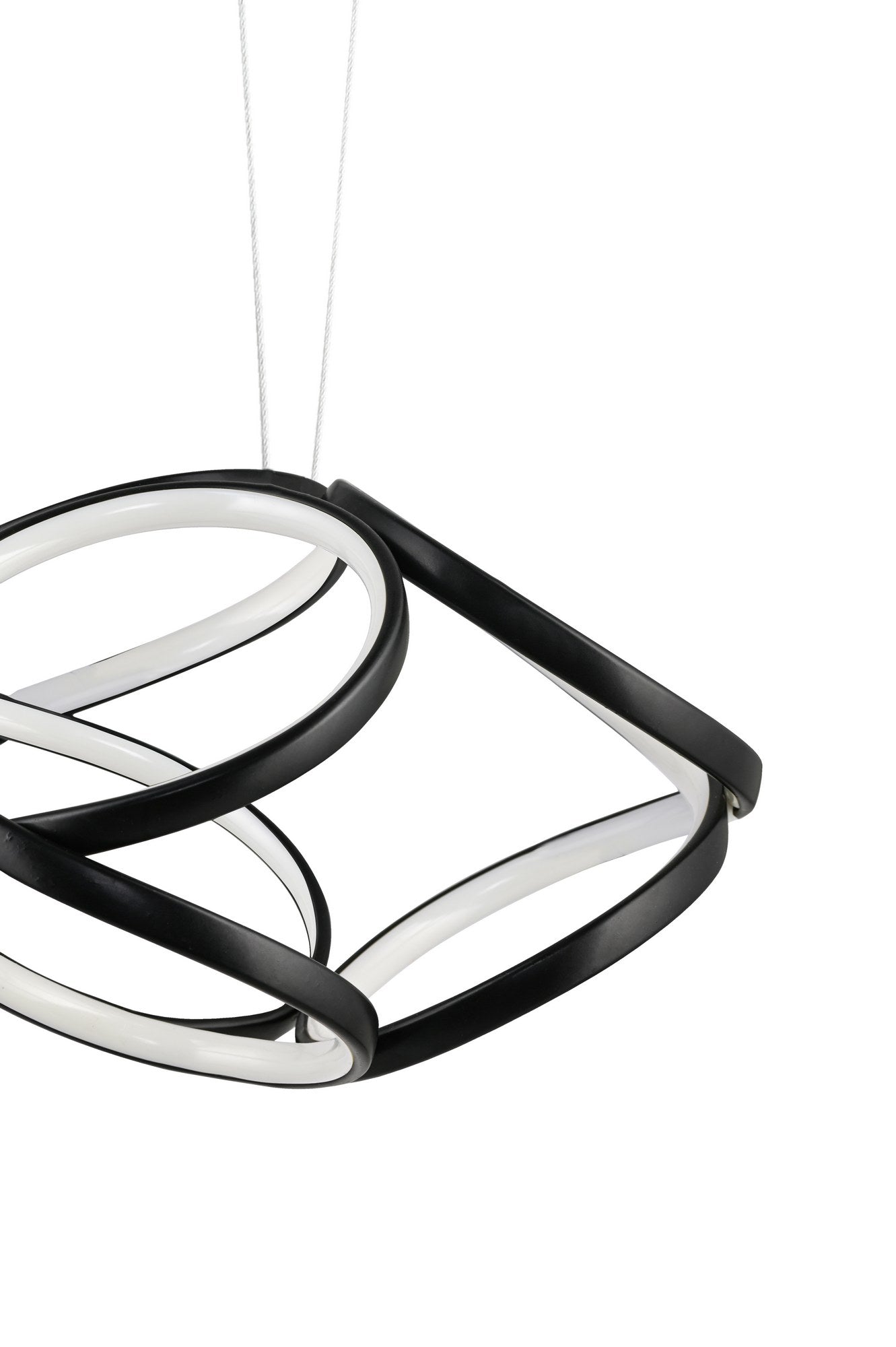 Candeeiro de Teto - Preto - Alumínio - 0 a 80 cm