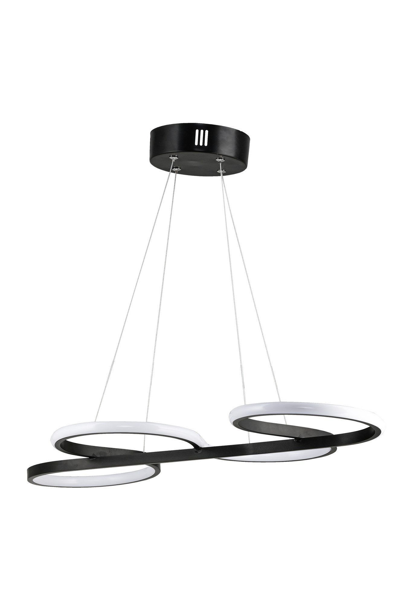 Candeeiro de Teto – 0-80 cm – Preto – Alumínio