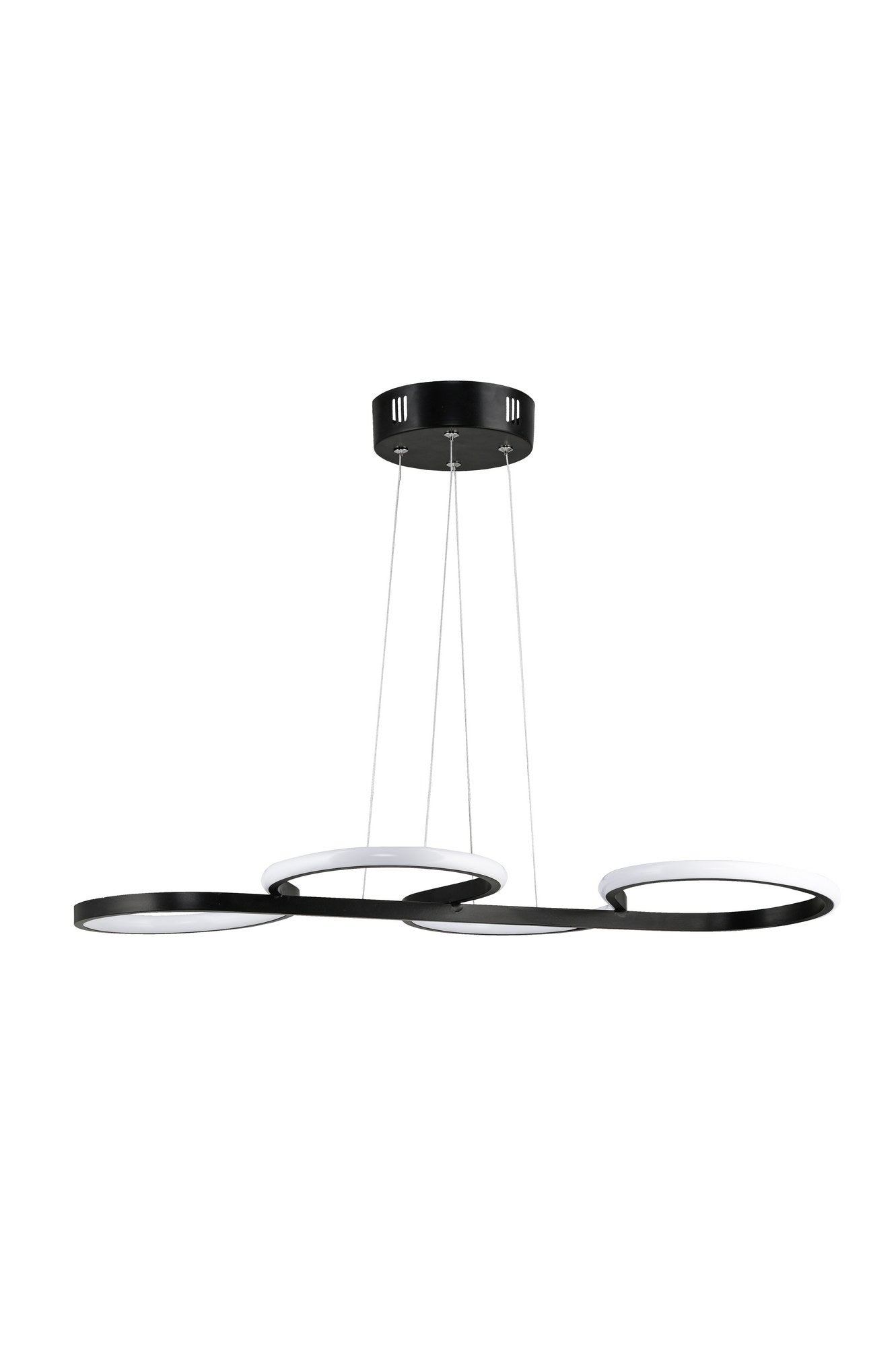 Candeeiro de Teto – 0-80 cm – Preto – Alumínio