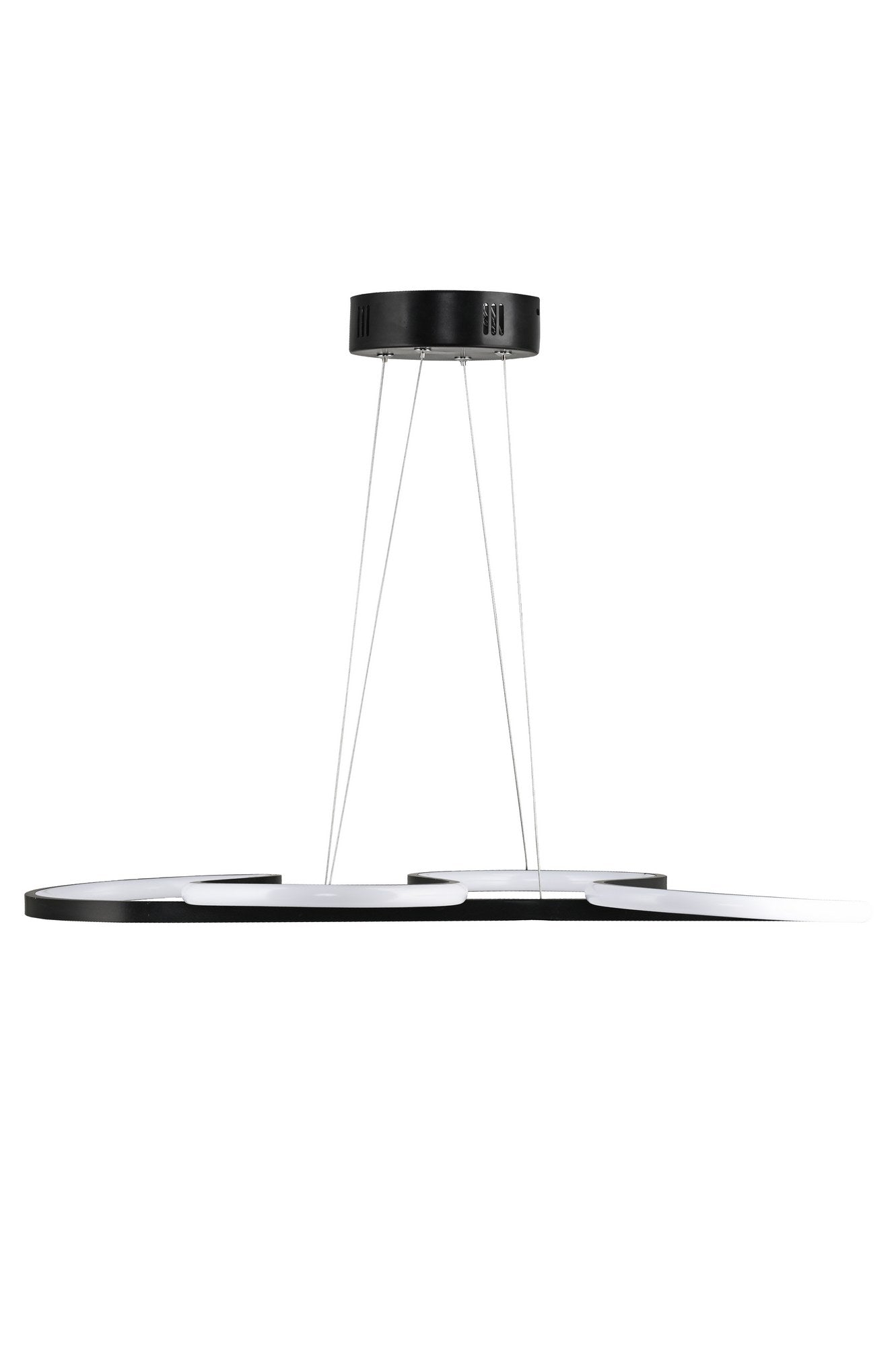 Candeeiro de Teto – 0-80 cm – Preto – Alumínio