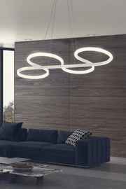 Candeeiro de Teto – Ajustável 0-80 cm – Branco – Alumínio