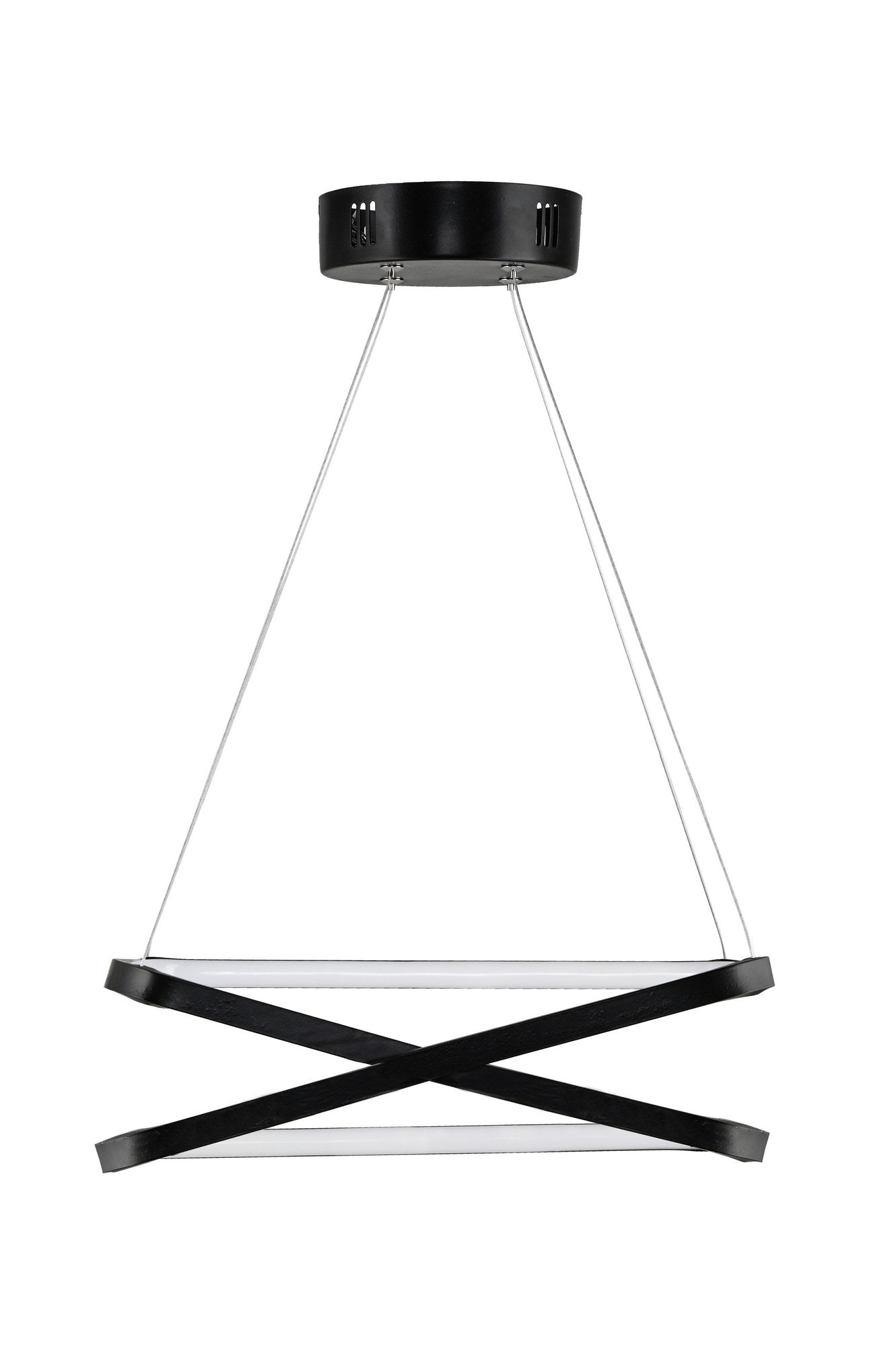 Candeeiro de Teto – 40 x 40 x 12 cm – Preto – Alumínio