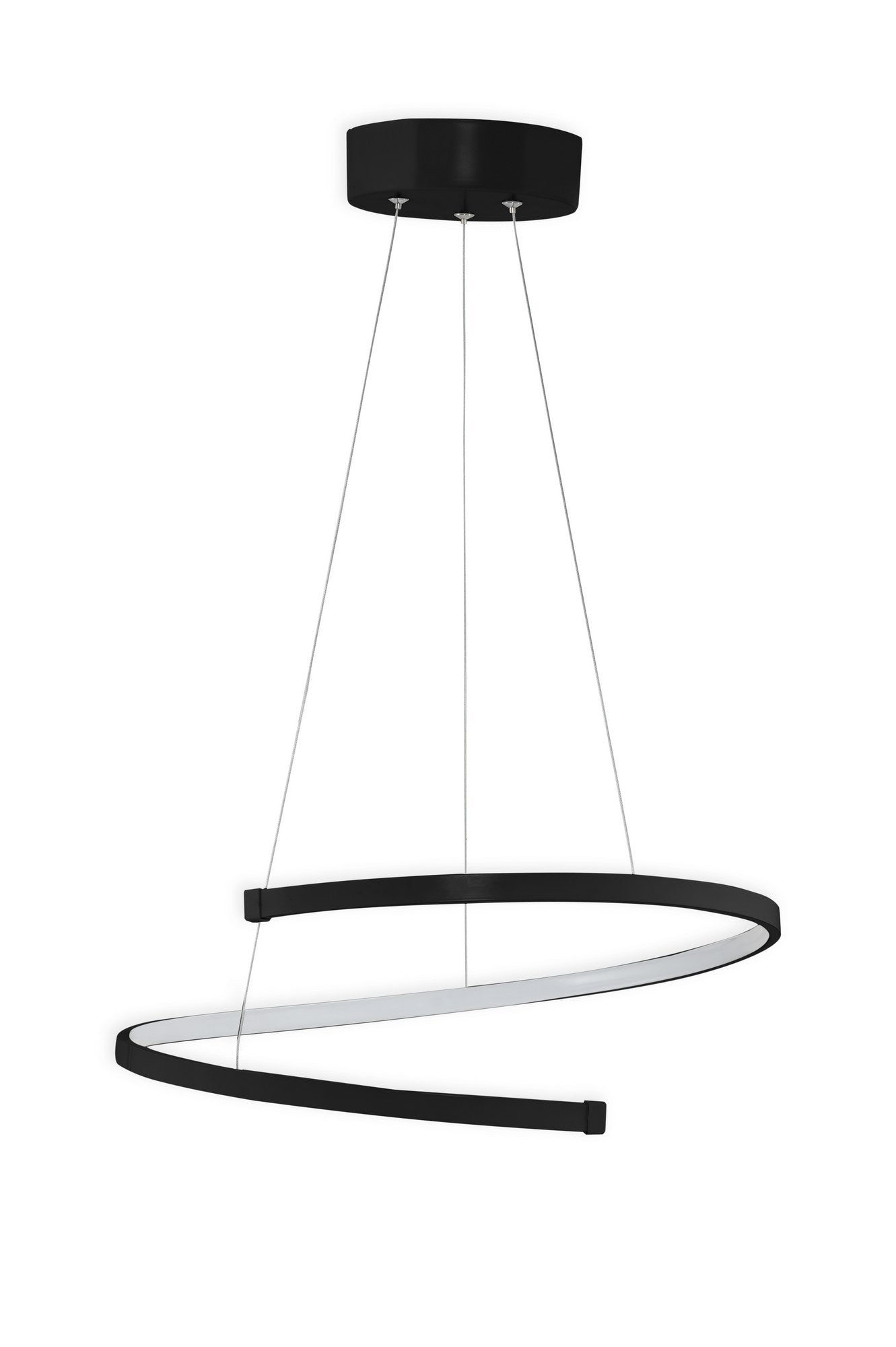 Candeeiro de Teto – 0-80 cm – Preto – Alumínio
