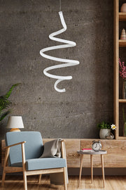 Candeeiro de Teto – 0-80 cm – Branco – Alumínio