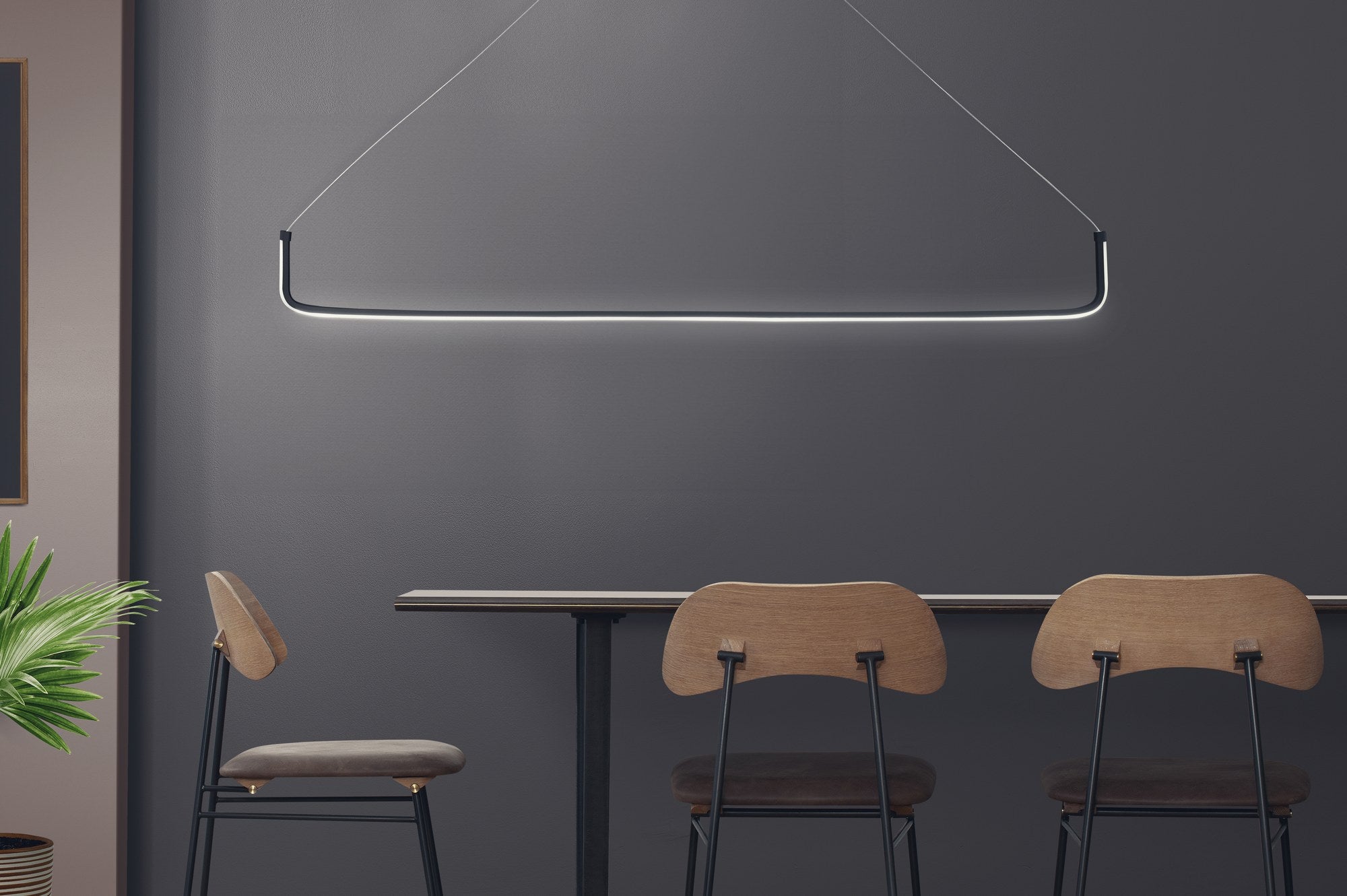 Candeeiro de Teto – Ajustável de 0-80 cm – Preto – Alumínio