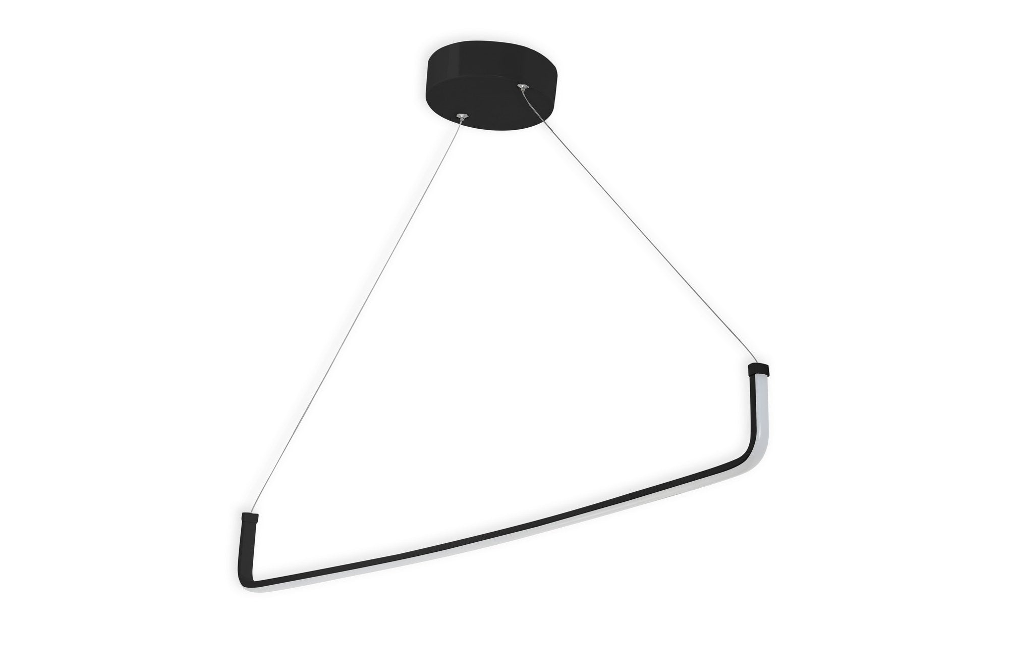 Candeeiro de Teto – Ajustável de 0-80 cm – Preto – Alumínio