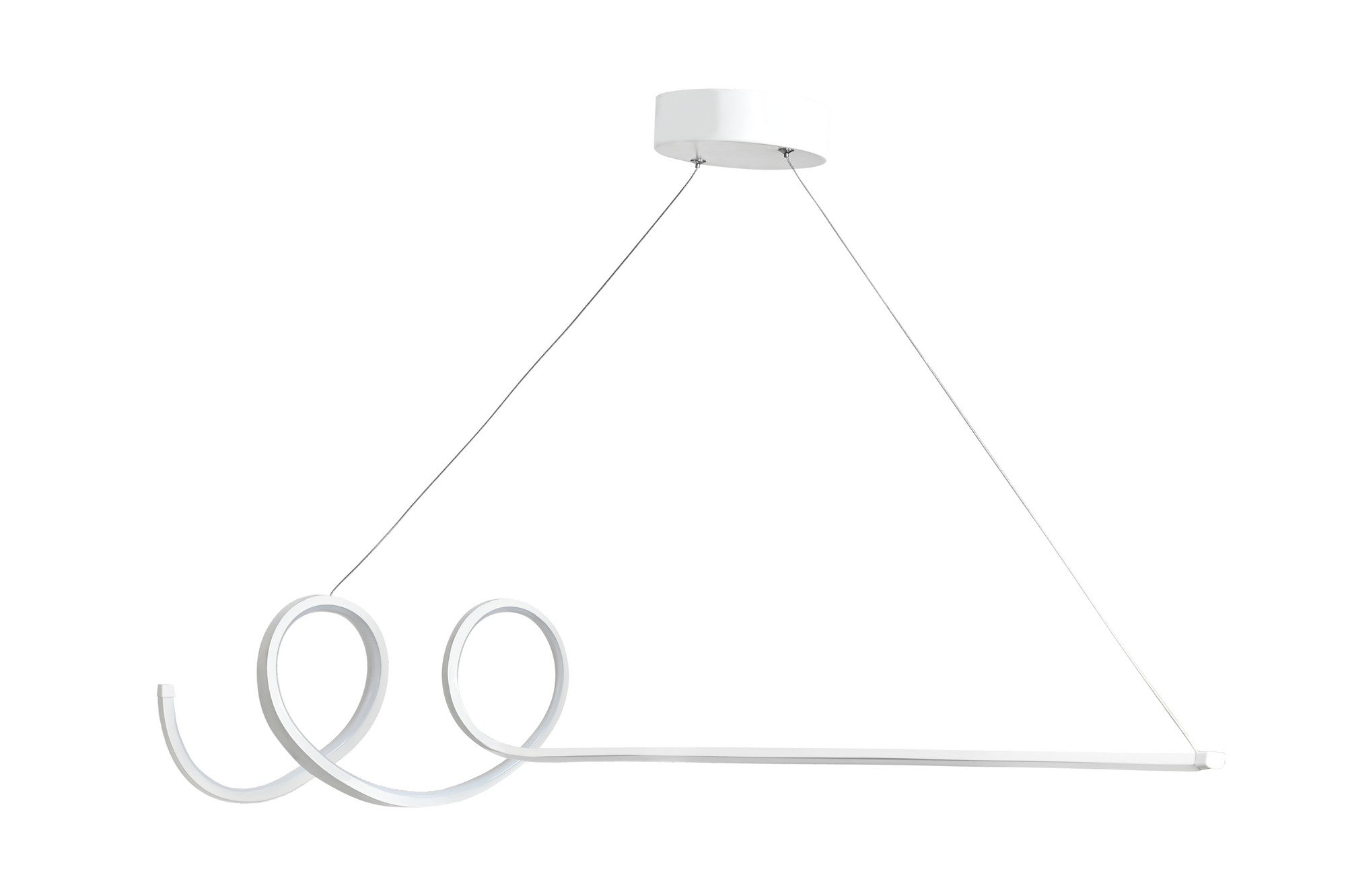 Candeeiro de Teto – 120 x 20 x 20 cm – Branco – Alumínio